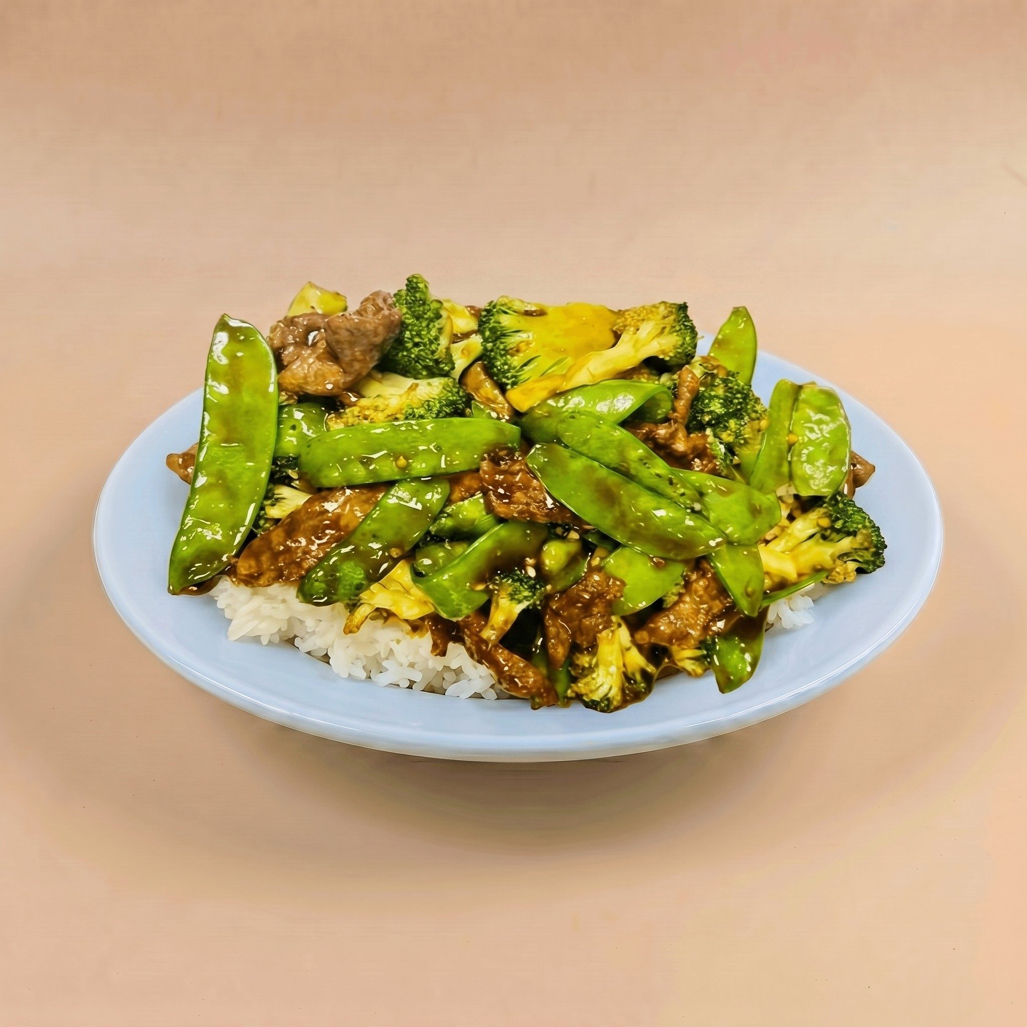 Beef Snow Pea Pods.