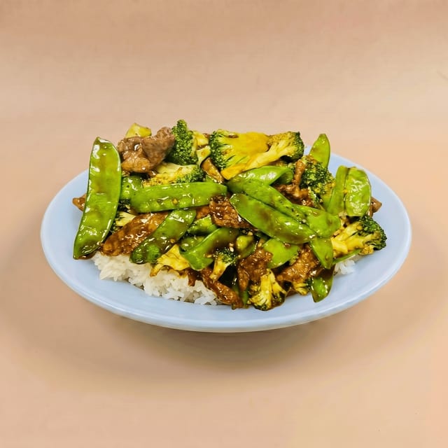 Beef Snow Pea Pods.