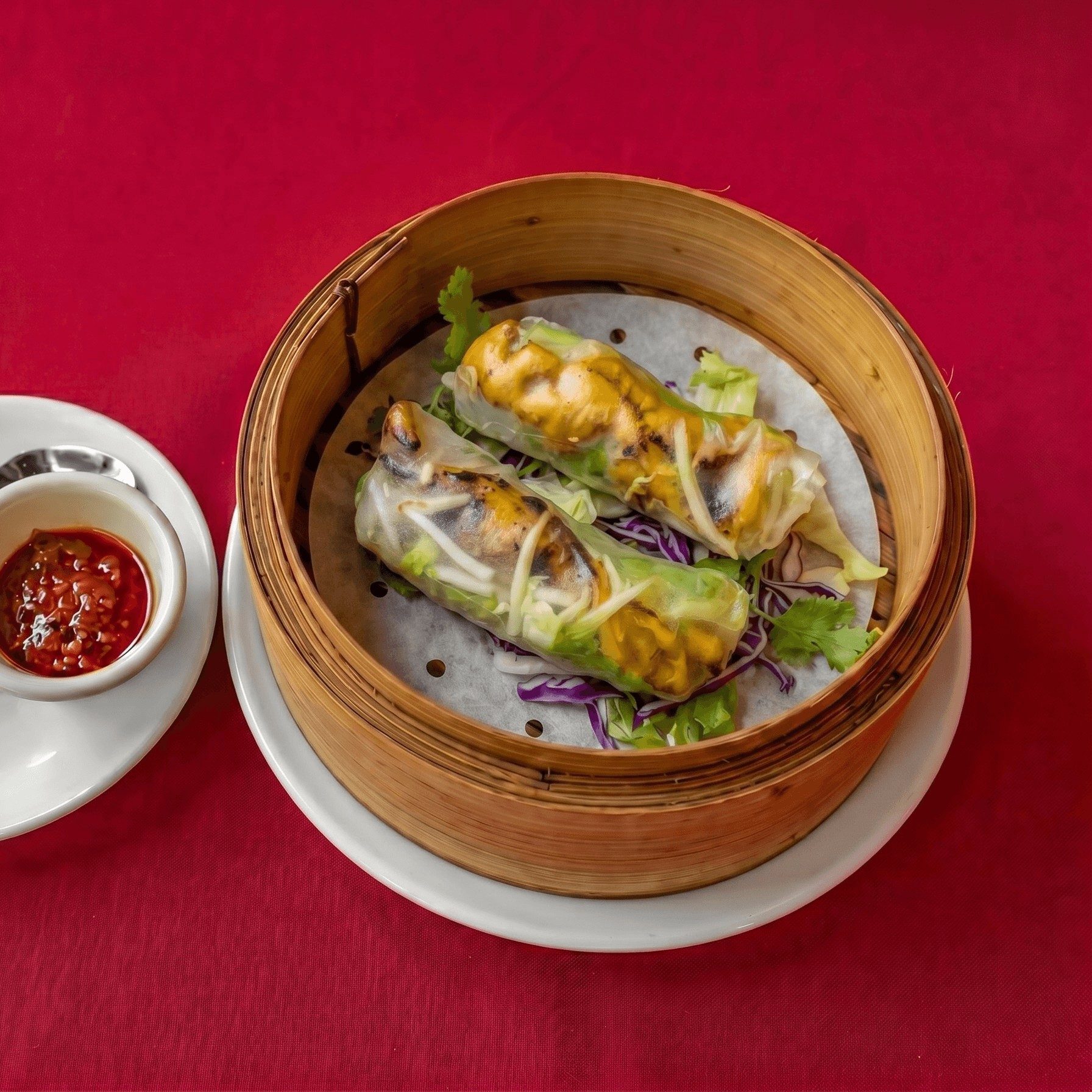 Grilled Pork Spring Roll.