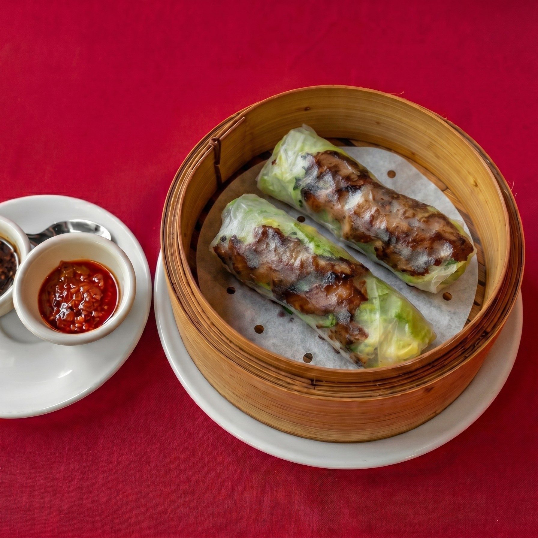 Grilled Shrimp Spring Roll.